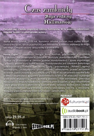 Saga rodziny Hallmanów (Tom 1) Czas zamknięty - Hanna Cygler [AUDIOBOOK]