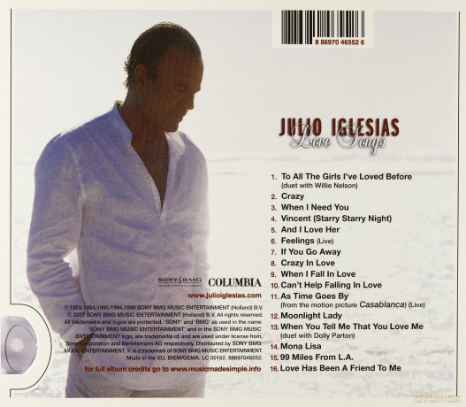 Julio Iglesias: Love Songs (sliderpack)  [CD]
