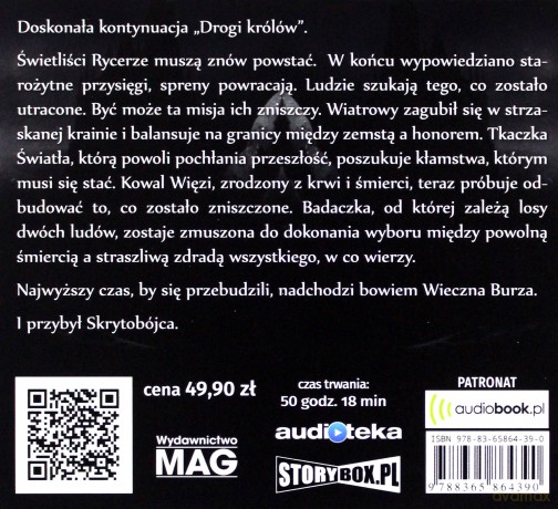 Słowa światłości - Brandon Sanderson [AUDIOBOOK]