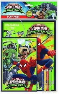 Spiderman. Zestaw kolorowanki + kredkami