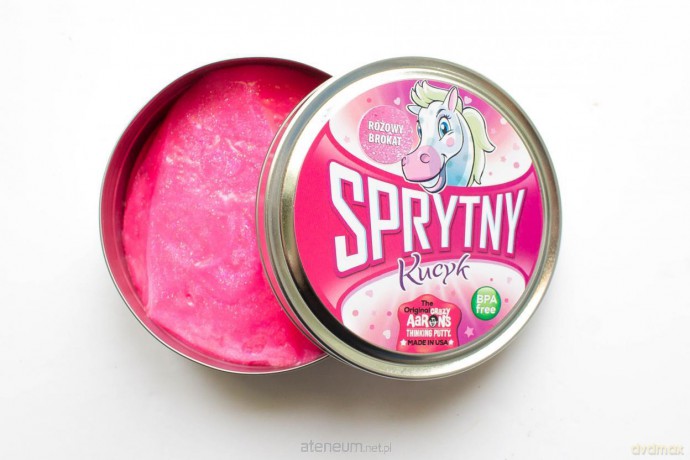 Sprytna Plastelina - Sprytny kucyk - Różowy brokat