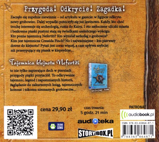 Tajemnica klejnotu Nefertiti cz. 1 - Kroniki Archeo - Agnieszka Stelmaszyk [AUDIOBOOK]