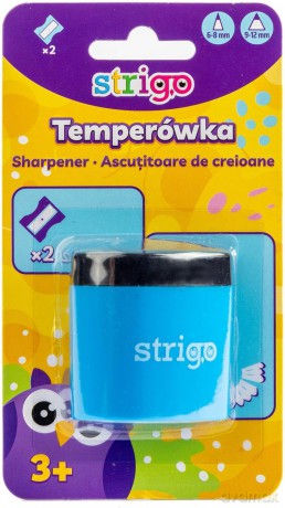 Temperówka na dwie grubości z pojemnikiem