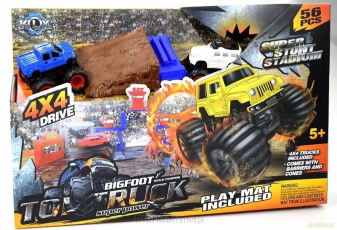 Tor wyścigowy z matą + Monster Trucki