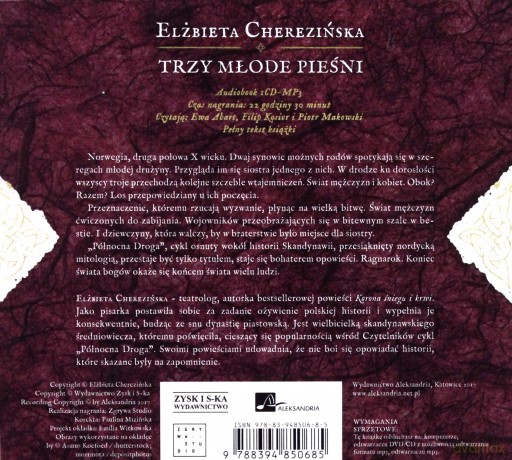 Trzy młode pieśni - Elżbieta Cherezińska [AUDIOBOOK]