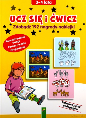 Ucz się i ćwicz, 3-4 lata [KSIĄŻKA]