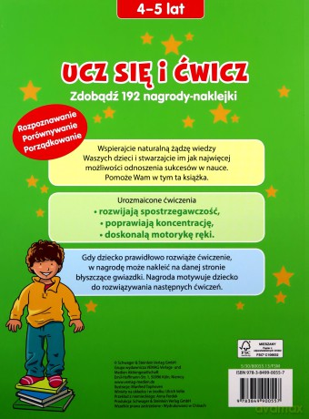 Ucz się i ćwicz, 4-5 lat [KSIĄŻKA]