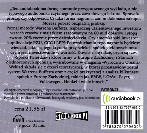 Warren Buffett i inwestowanie w wartość - Łukasz Tomys [AUDIOBOOK]