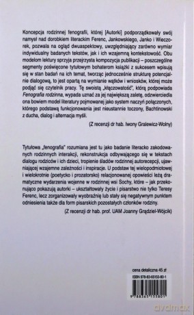 Fonografia rodzinna. Studia i szkice o twórczości Teresy Ferenc, Zbigniewa Jankowskiego, Anny Janko, Mileny Wieczorek - Katarzyna Wądolny-Tatar, Małgorzata Klimczuk [KSIĄŻKA]