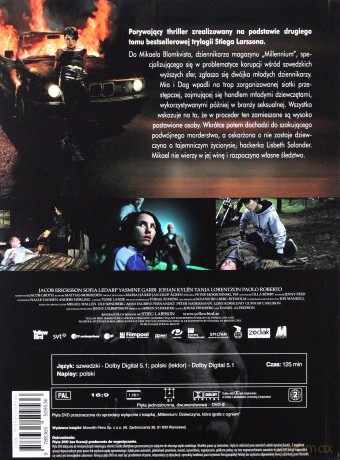 Millennium: Dziewczyna, Która Igrała z Ogniem (booklet) [DVD]