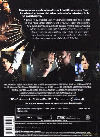 Millennium: Mężczyźni, którzy nienawidzą kobiet (booklet) [DVD]