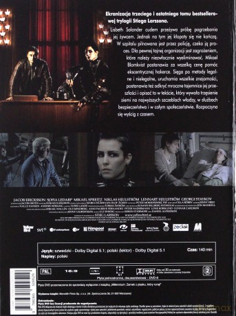 Millennium: Zamek z piasku, który runął (booklet) [DVD]