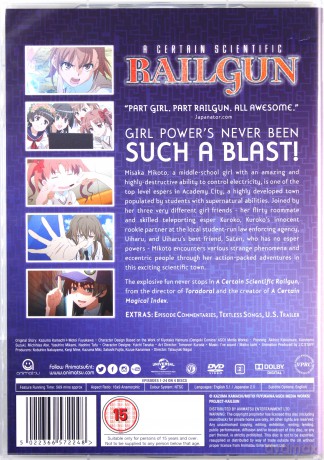 A Certain Scientific Railgun Complete Season 1 Collection (Episodes 1-24) [DVD]