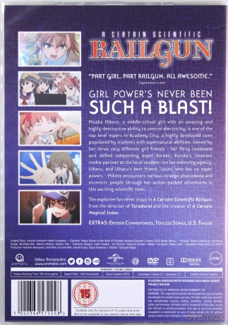 A Certain Scientific Railgun Complete Season 1 Collection (Episodes 1-24) [DVD]