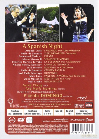 A Spanish Night-Sarasate-Fantasy On Carmen-Rimsky Korako-Capriccio Espanol [DVD]
