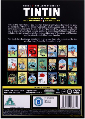 Adventures Of Tin Tin Box Set [5DVD]