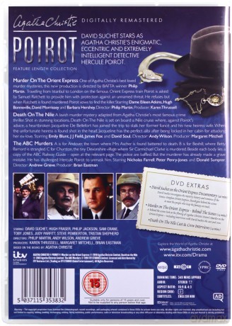 Agatha Christies Poirot Collection: Murder On The Orient Express / Death On The Nile / The ABC Murders (Morderstwo w Orient Expressie / ?mierć na Nilu / The ABC Murders) [DVD]