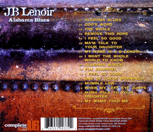 J.B. Lenoir: Alabama Blues [CD]