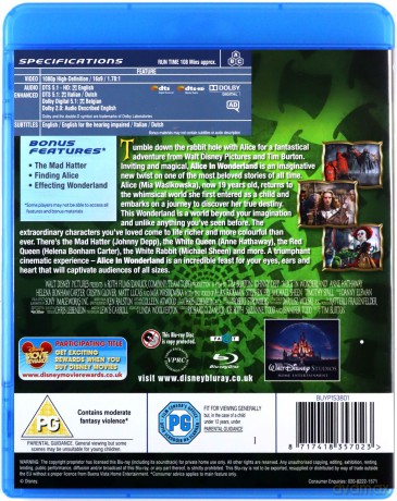 Alice In Wonderland [Blu-Ray]