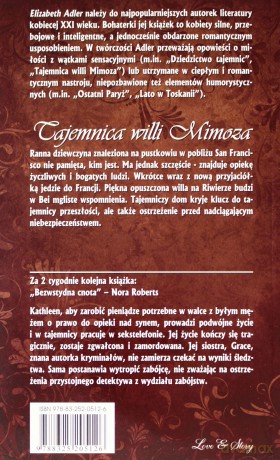 Thriller Romantyczny 03: Tajemnica willi Mimoza - Elizabeth Adler [książka]
