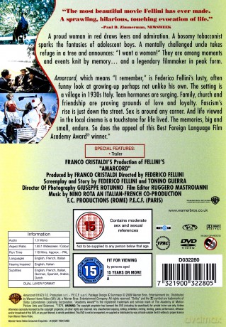 Amarcord [DVD]