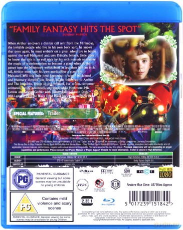 Arthur And The Great Adventure [Blu-Ray]