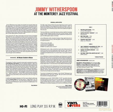 Jimmy Witherspoon: At The Monterey Jazz Festival + 2 Bonus Tracks! [Winyl]