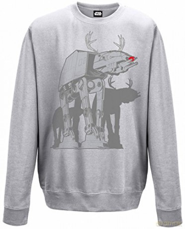 Star Wars: AT-AT Xmas Walker Grey Large T-Shirt (Gwiezdne Wojny)