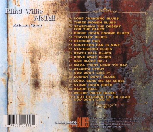 Blind Willie Mctell: Atlanta Strut [CD]