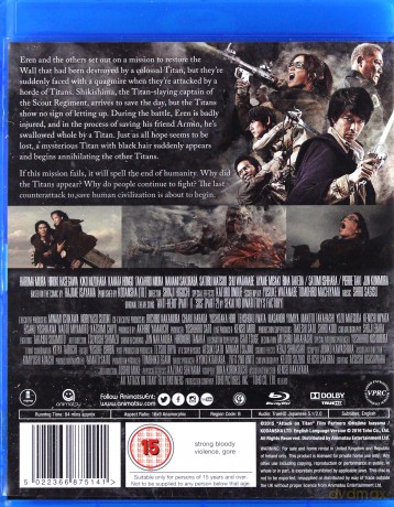 Attack On Titan: Part 2 - End Of The World [Blu-Ray]