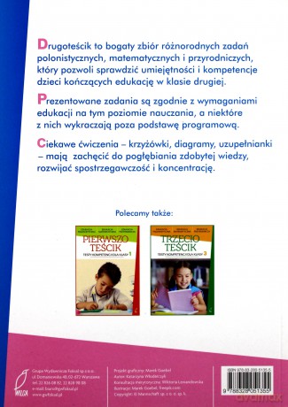 Drugoteścik. Testy kompetencji dla klasy 2 [KSIĄŻKA]