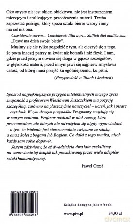 Fragmenty. Szkice z teorii i filozofii sztuki - Wiesław Juszczak [KSIĄŻKA]