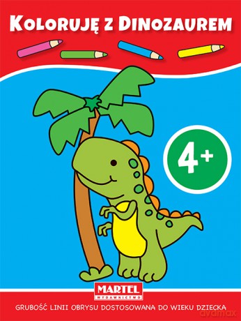 Koloruję z dinozaurem [KSIĄŻKA]