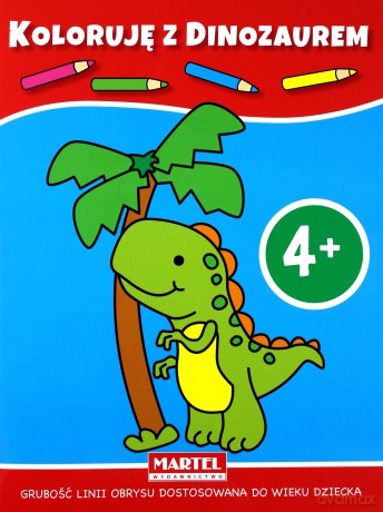 Koloruję z dinozaurem [KSIĄŻKA]