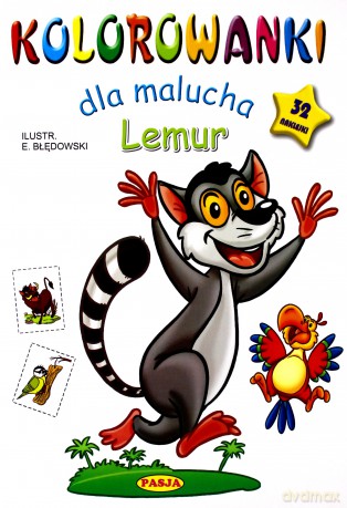 Lemur. Kolorowanki dla malucha - Ernest Błędowski [KSIĄŻKA]