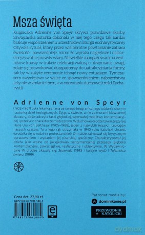 Msza święta - Adrienne Von Speyr [KSIĄŻKA]