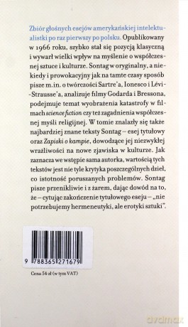 Przeciw interpretacji i inne eseje - Susan Sontag [KSIĄŻKA]