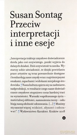 Przeciw interpretacji i inne eseje - Susan Sontag [KSIĄŻKA]