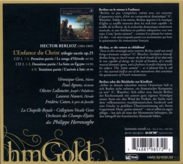 Berlioz: L Enfance Du Christ Herreweghe (digipack) [2CD]