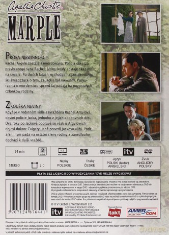 Miss Marple 11: Próba niewinności (BBC) [DVD]