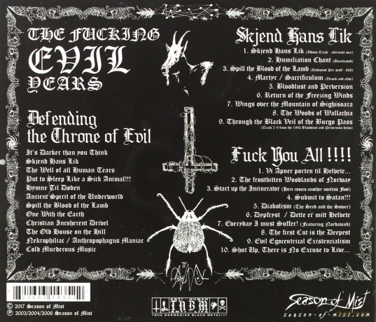 Carpathian Forest: The Fucking Evil Years [3CD]