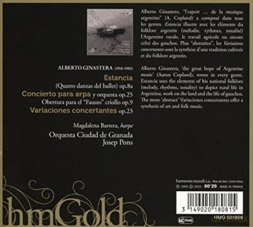 Ginastera: Estancia Orquesta Ciudad De Granada (digipack) [CD]