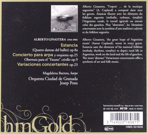 Ginastera: Estancia Orquesta Ciudad De Granada (digipack) [CD]