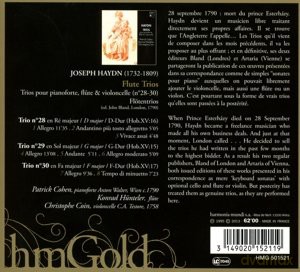 Haydn: Flute Trios Cohen Hunteler Coin (digipack) [CD]