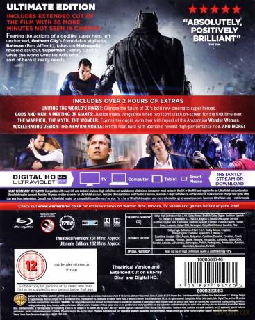 Batman V Superman Dawn Of Justice [2xBlu-Ray]