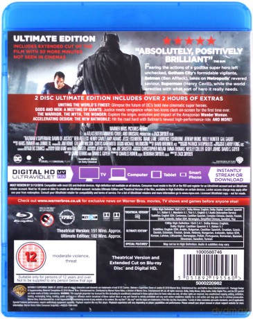 Batman V Superman Dawn Of Justice [2xBlu-Ray]