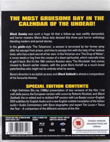 Black Sabbath (Trzy oblicza strachu) [Blu-Ray]