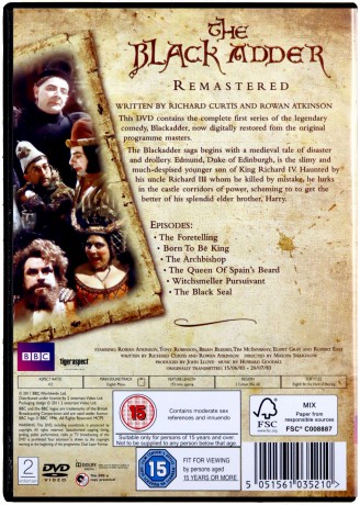 Black Adder Series 1 (Czarna żmija Sezon 1) [DVD]