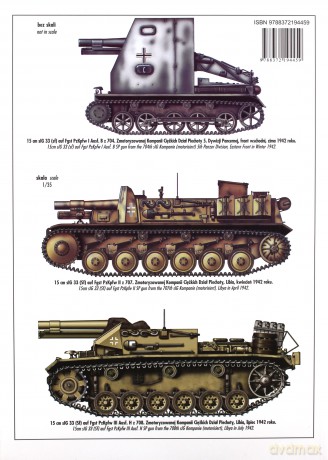 15 cm sIG 33 (Sf) auf Fgst PzKpfwI/II/III. Tank Power vol. CLXXXV 445. - Janusz Ledwoch [KSIĄŻKA]
