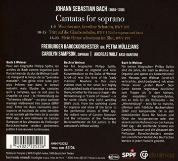 Bach: Cantatas For Soprano Sampson (digipack) [CD]